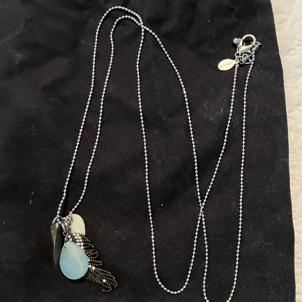 Elegant long Multi-Charm Necklace - Picture 2 of 2